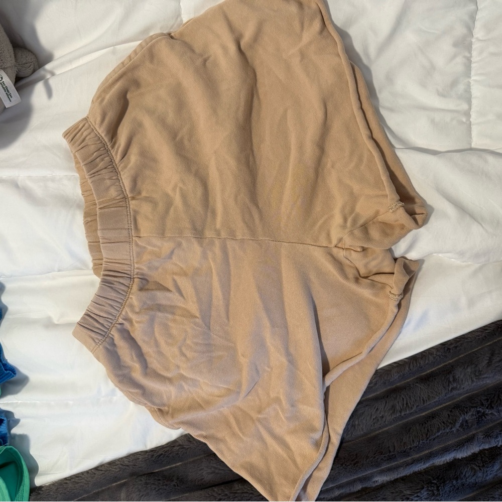 Aerie High Waist Tan Women's Shorts